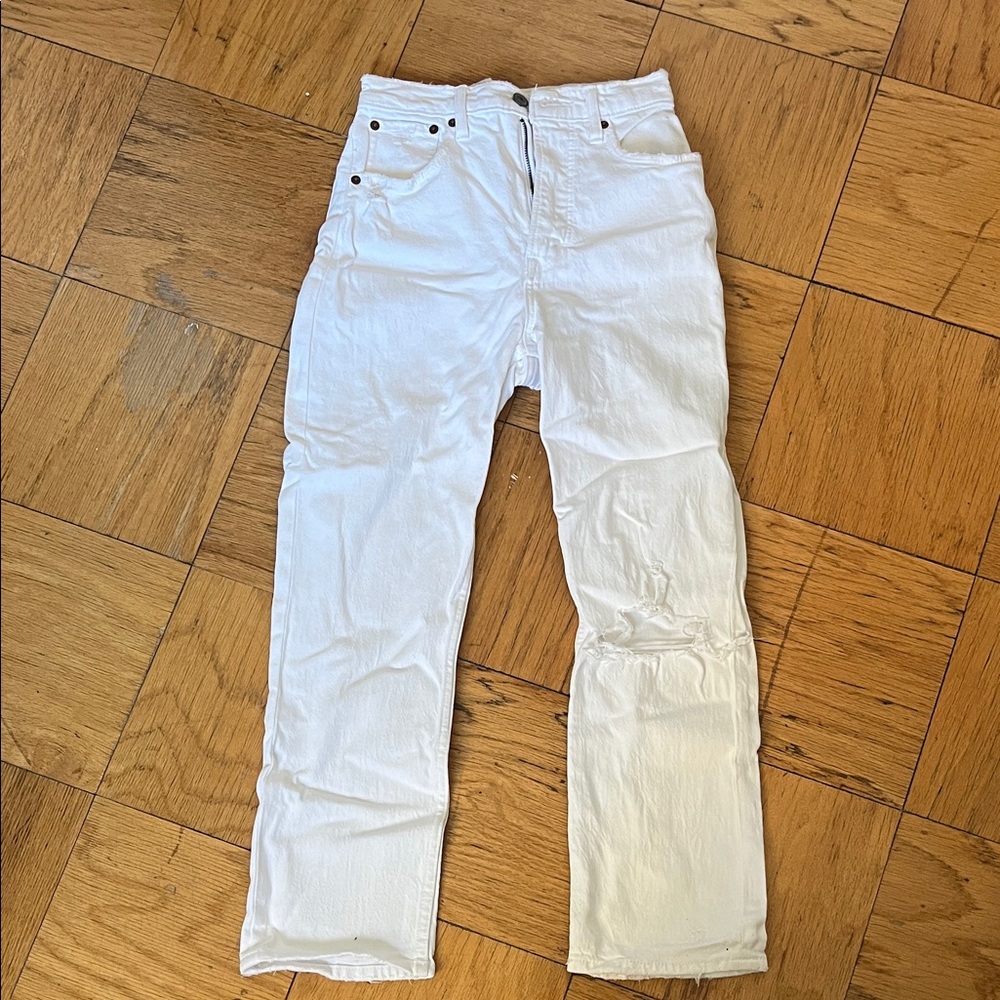 Abercrombie & Fitch Women’s Ultra High Rise Ankle Straight Jeans